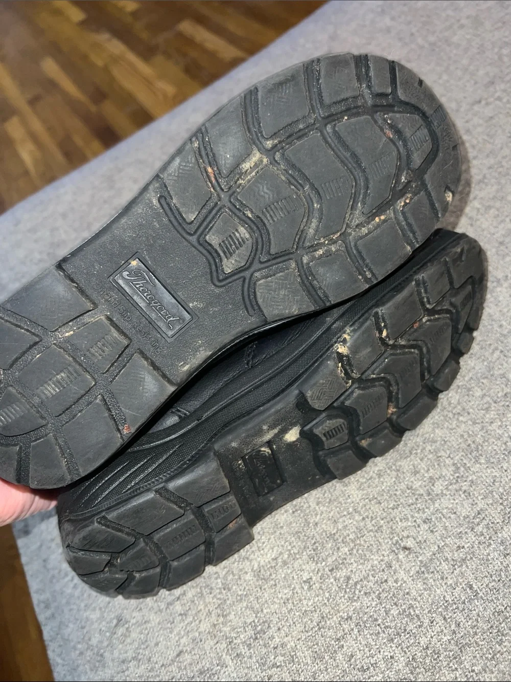 Thorogood Black Work Boots — Men 7.5